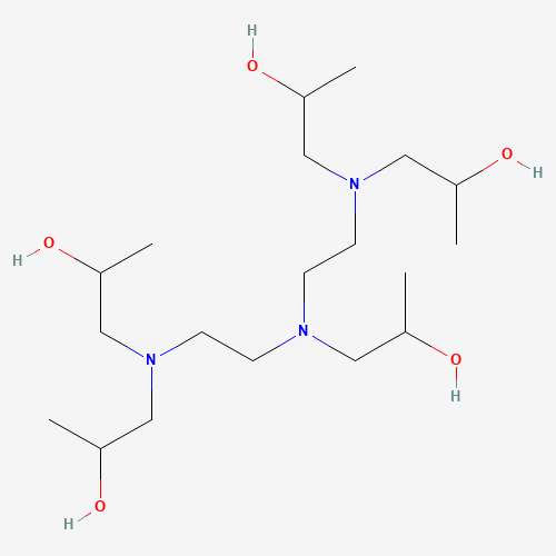 1-[bis[2-[bis(2-hydroxypropyl)amino]ethyl]amino]propan-2-ol (CAS: 17121-34-5) - Chemical Structure and Molecular Formula 
