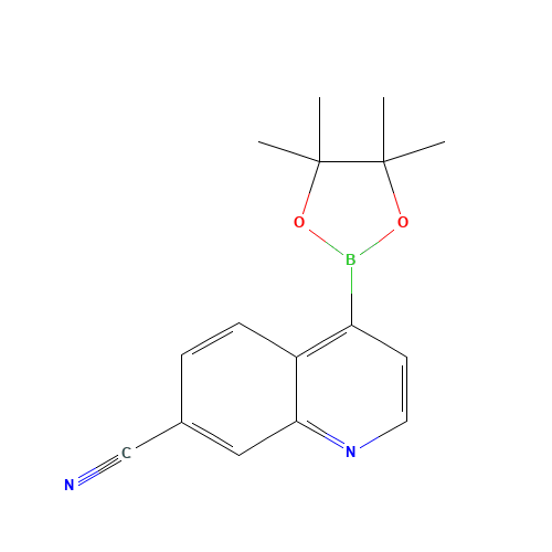 4-(4,4,5,5-tetramethyl-1,3,2-dioxaborolan-2-yl)quinoline-7-carbonitrile (CAS: 1231926-31-0) - Related Chemical Product