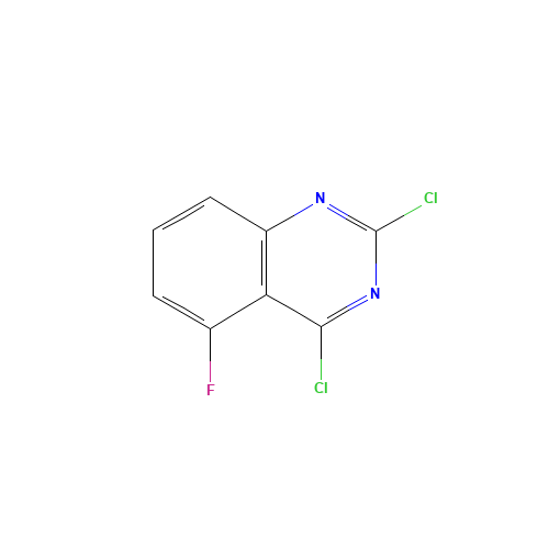 2,4-dichloro-5-fluoroquinazoline (CAS: 87611-00-5) - Chemical Structure and Molecular Formula 
