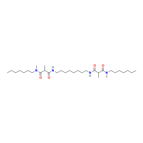 N-heptyl-N'-[8-[[3-[heptyl(methyl)amino]-2-methyl-3-oxopropanoyl]amino]octyl]-N,2-dimethylpropanediamide (CAS: 119110-37-1) - Related Chemical Product