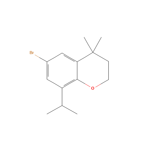 6-bromo-4,4-dimethyl-8-propan-2-yl-2,3-dihydrochromene (CAS: 1220476-15-2) - Related Chemical Product