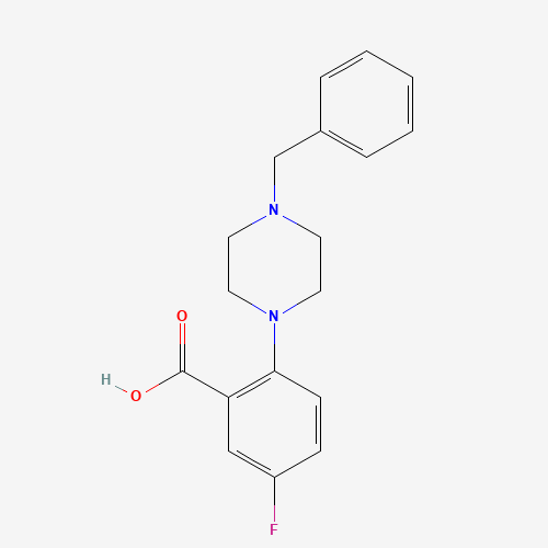 2-(4-benzylpiperazin-1-yl)-5-fluorobenzoic acid (CAS: 1256633-38-1) - Related Chemical Product