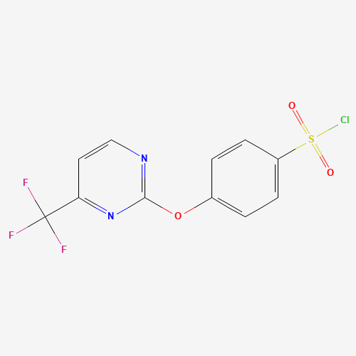 4-[4-(trifluoromethyl)pyrimidin-2-yl]oxybenzenesulfonyl chloride (CAS: 1160058-86-5) - Related Chemical Product
