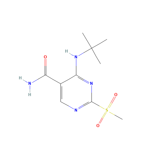 4-(tert-butylamino)-2-methylsulfonylpyrimidine-5-carboxamide (CAS: 1403864-80-1) - Related Chemical Product