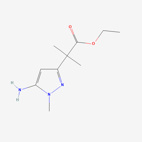 ethyl 2-(5-amino-1-methylpyrazol-3-yl)-2-methylpropanoate (CAS: 1011464-48-4) - Related Chemical Product
