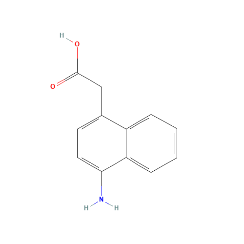 2-(4-aminonaphthalen-1-yl)acetic acid (CAS: 858460-06-7) - Chemical Structure and Molecular Formula 