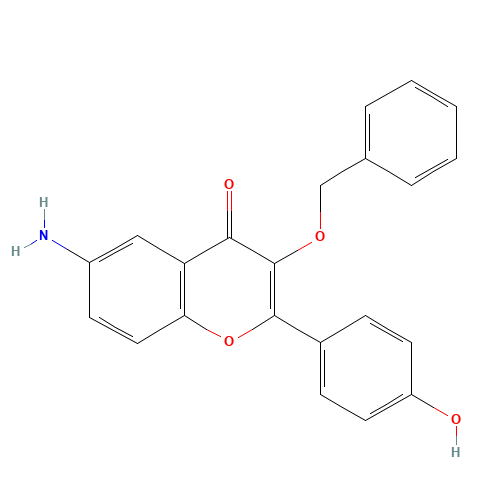 6-amino-2-(4-hydroxyphenyl)-3-phenylmethoxychromen-4-one (CAS: 1187087-64-4) - Related Chemical Product