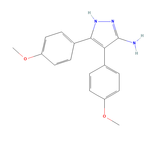 4,5-bis(4-methoxyphenyl)-1H-pyrazol-3-amine (CAS: 802919-05-7) - Related Chemical Product