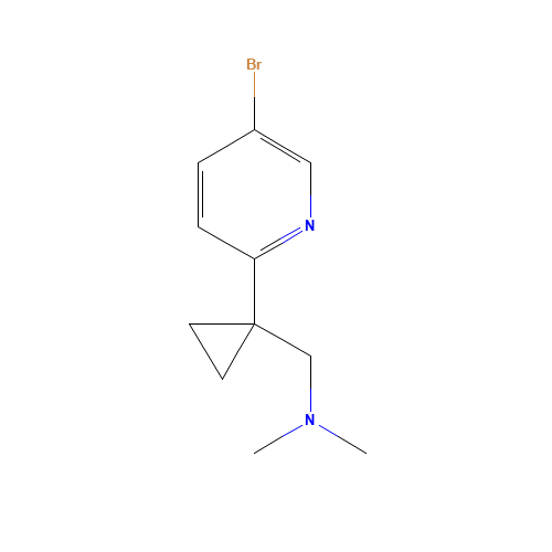 1-[1-(5-bromopyridin-2-yl)cyclopropyl]-N,N-dimethylmethanamine (CAS: 827628-18-2) - Related Chemical Product