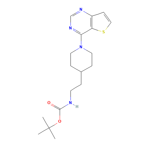 tert-butyl N-[2-(1-thieno[3,2-d]pyrimidin-4-ylpiperidin-4-yl)ethyl]carbamate (CAS: 1431412-48-4) - Related Chemical Product