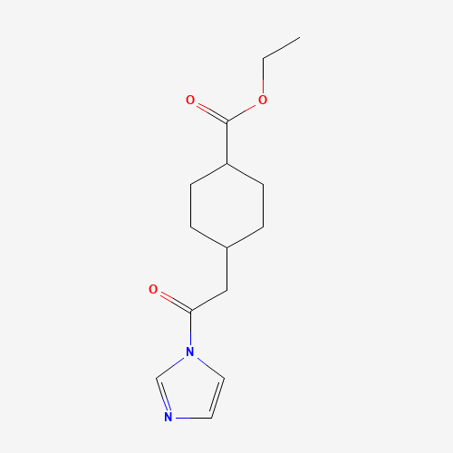 ethyl 4-(2-imidazol-1-yl-2-oxoethyl)cyclohexane-1-carboxylate (CAS: 1260106-30-6) - Related Chemical Product