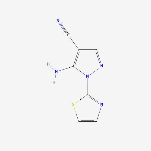 5-amino-1-(1,3-thiazol-2-yl)pyrazole-4-carbonitrile (CAS: 650638-01-0) - Related Chemical Product