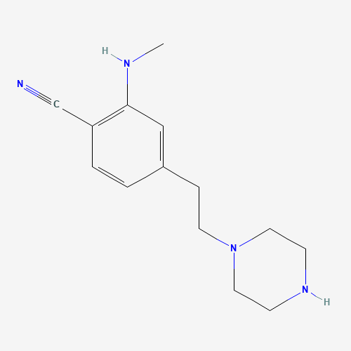 2-(methylamino)-4-(2-piperazin-1-ylethyl)benzonitrile (CAS: 1374358-69-6) - Related Chemical Product