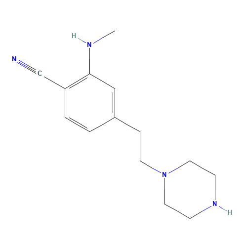 2-(methylamino)-4-(2-piperazin-1-ylethyl)benzonitrile (CAS: 1374358-69-6) - Related Chemical Product