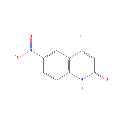 4-chloro-6-nitro-1H-quinolin-2-one (CAS: 934687-48-6) - Chemical Structure and Molecular Formula 
