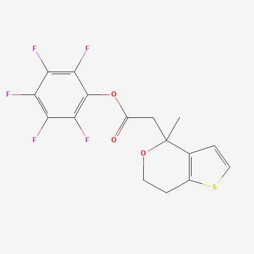 (2,3,4,5,6-pentafluorophenyl) 2-(4-methyl-6,7-dihydrothieno[3,2-c]pyran-4-yl)acetate (CAS: 916766-89-7) - Related Chemical Product