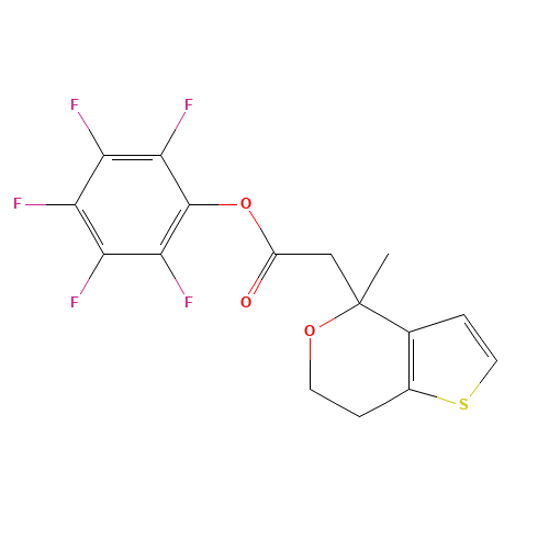 (2,3,4,5,6-pentafluorophenyl) 2-(4-methyl-6,7-dihydrothieno[3,2-c]pyran-4-yl)acetate (CAS: 916766-89-7) - Related Chemical Product