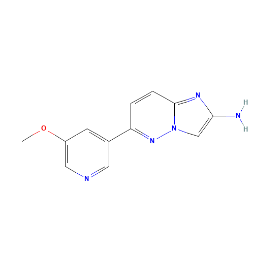 6-(5-methoxypyridin-3-yl)imidazo[1,2-b]pyridazin-2-amine (CAS: 1244041-69-7) - Related Chemical Product