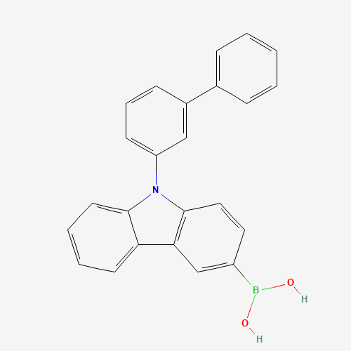 [9-(3-phenylphenyl)carbazol-3-yl]boronic acid (CAS: 1416814-68-0) - Related Chemical Product