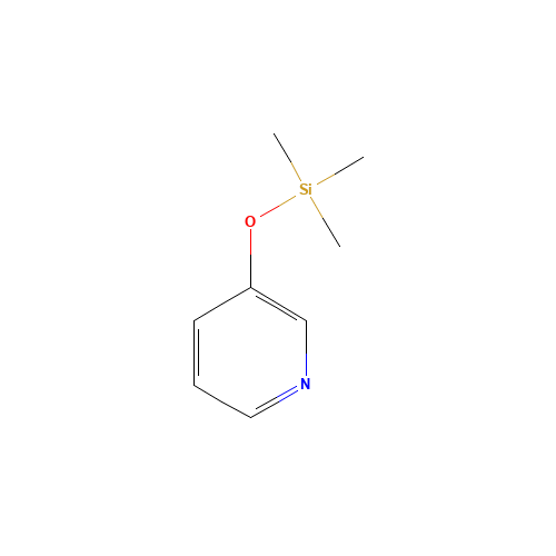 trimethyl(pyridin-3-yloxy)silane (CAS: 41571-88-4) - Chemical Structure and Molecular Formula 