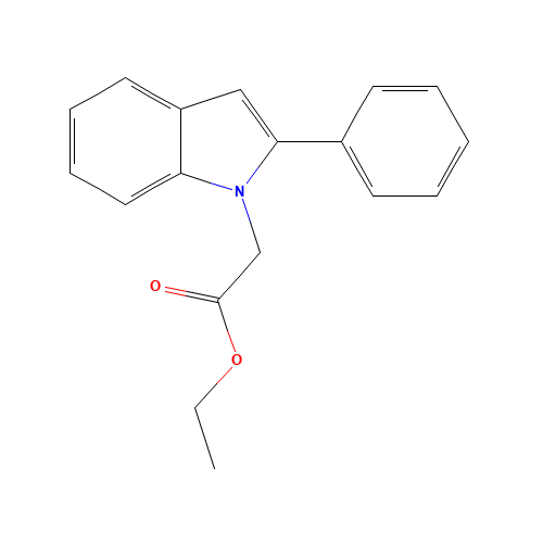 ethyl 2-(2-phenylindol-1-yl)acetate (CAS: 65746-57-8) - Related Chemical Product