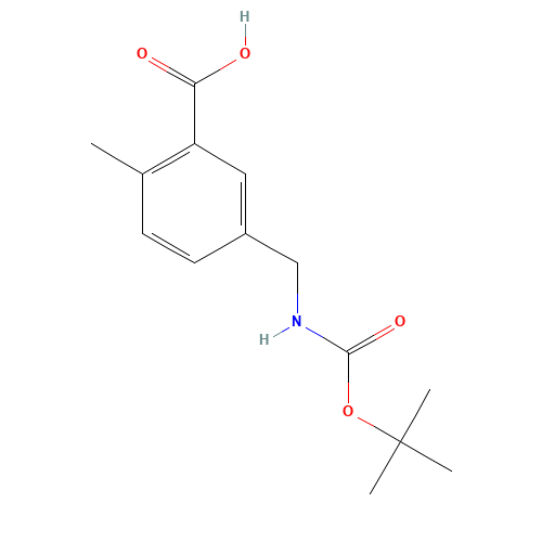 2-methyl-5-[[(2-methylpropan-2-yl)oxycarbonylamino]methyl]benzoic acid (CAS: 165950-06-1) - Related Chemical Product