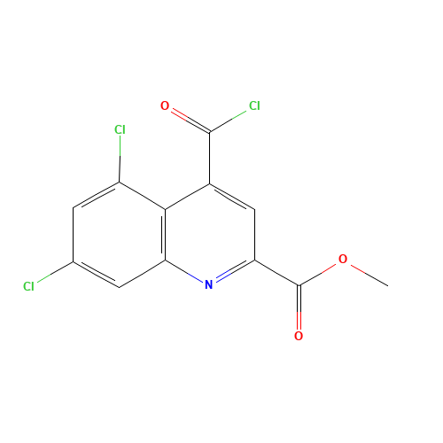 methyl 4-carbonochloridoyl-5,7-dichloroquinoline-2-carboxylate (CAS: 132690-15-4) - Related Chemical Product