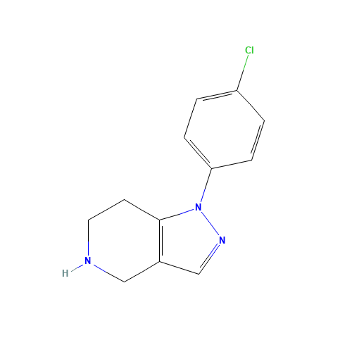 1-(4-chlorophenyl)-4,5,6,7-tetrahydropyrazolo[4,3-c]pyridine (CAS: 1211876-36-6) - Related Chemical Product
