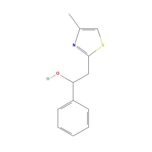 2-(4-methyl-1,3-thiazol-2-yl)-1-phenylethanol (CAS: 24622-38-6) - Related Chemical Product