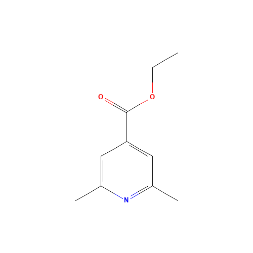 ethyl 2,6-dimethylpyridine-4-carboxylate (CAS: 39965-80-5) - Chemical Structure and Molecular Formula 