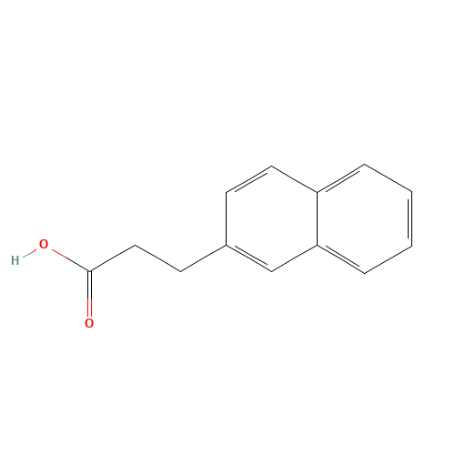 3-naphthalen-2-ylpropanoic acid (CAS: 21658-35-5) - Chemical Structure and Molecular Formula 