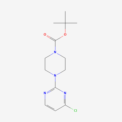 tert-butyl 4-(4-chloropyrimidin-2-yl)piperazine-1-carboxylate (CAS: 479691-42-4) - Chemical Structure and Molecular Formula 