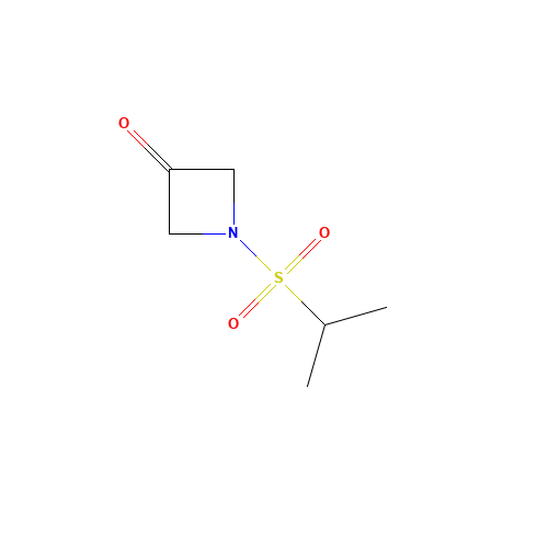 1-propan-2-ylsulfonylazetidin-3-one (CAS: 1401222-93-2) - Chemical Structure and Molecular Formula 