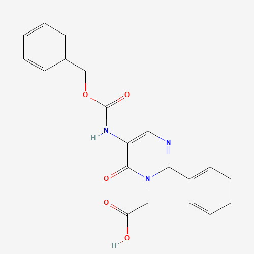 2-[6-oxo-2-phenyl-5-(phenylmethoxycarbonylamino)pyrimidin-1-yl]acetic acid (CAS: 148747-59-5) - Related Chemical Product