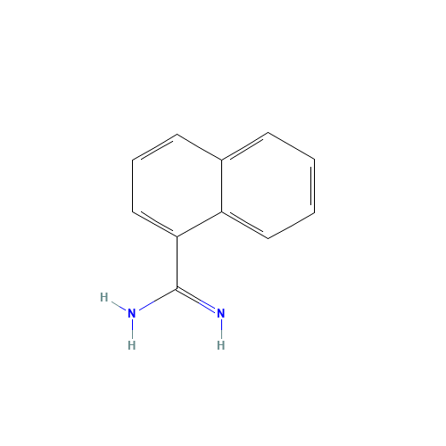 naphthalene-1-carboximidamide (CAS: 14805-64-2) - Chemical Structure and Molecular Formula 