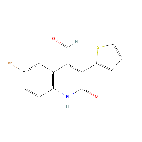 6-bromo-2-oxo-3-thiophen-2-yl-1H-quinoline-4-carbaldehyde (CAS: 1263052-24-9) - Related Chemical Product