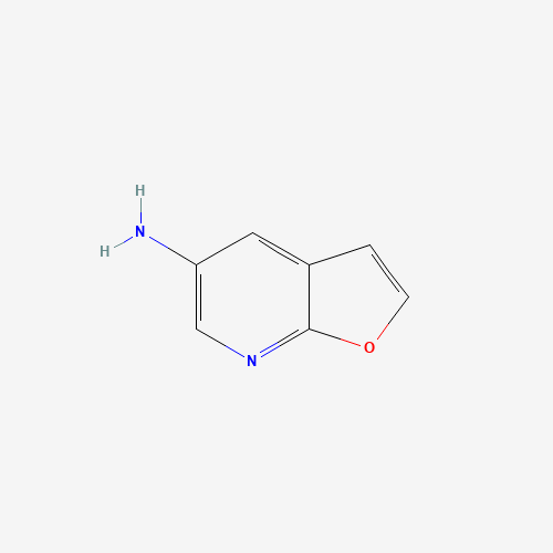 furo[2,3-b]pyridin-5-amine (CAS: 34668-30-9) - Chemical Structure and Molecular Formula 