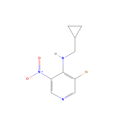 3-bromo-N-(cyclopropylmethyl)-5-nitropyridin-4-amine (CAS: 842144-57-4) - Related Chemical Product