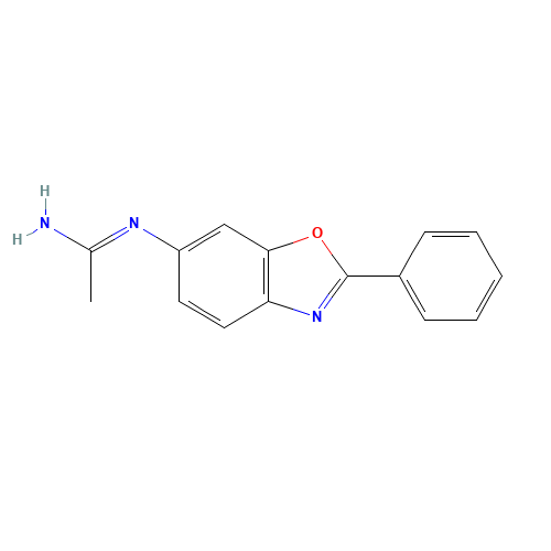 N'-(2-phenyl-1,3-benzoxazol-6-yl)ethanimidamide (CAS: 863770-79-0) - Chemical Structure and Molecular Formula 