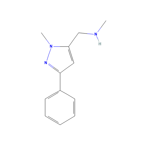 N-methyl-1-(2-methyl-5-phenylpyrazol-3-yl)methanamine (CAS: 864068-98-4) - Related Chemical Product