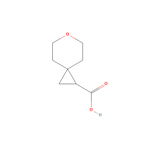 6-oxaspiro[2.5]octane-2-carboxylic acid (CAS: 909406-73-1) - Chemical Structure and Molecular Formula 