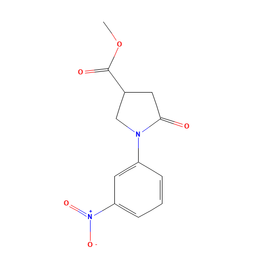 methyl 1-(3-nitrophenyl)-5-oxopyrrolidine-3-carboxylate (CAS: 345297-81-6) - Related Chemical Product