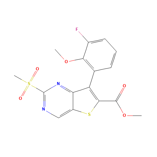 methyl 7-(3-fluoro-2-methoxyphenyl)-2-methylsulfonylthieno[3,2-d]pyrimidine-6-carboxylate (CAS: 1462950-08-8) - Related Chemical Product