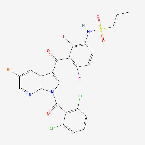 N-[3-[5-bromo-1-(2,6-dichlorobenzoyl)pyrrolo[2,3-b]pyridine-3-carbonyl]-2,4-difluorophenyl]propane-1-sulfonamide (CAS: 1262985-24-9) - Related Chemical Product