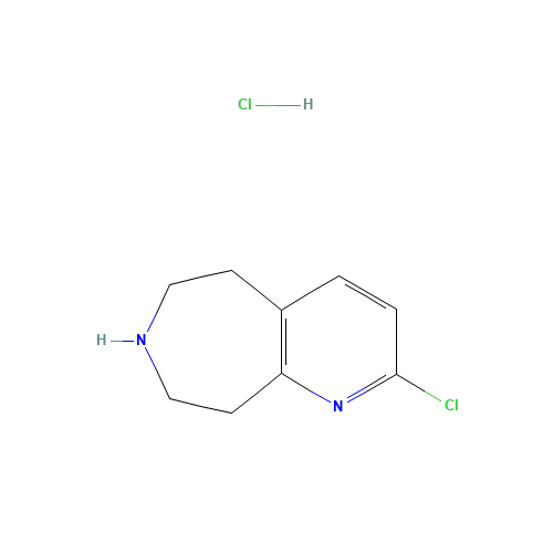 2-chloro-6,7,8,9-tetrahydro-5H-pyrido[2,3-d]azepine;hydrochloride (CAS: 1003591-00-1) - Related Chemical Product