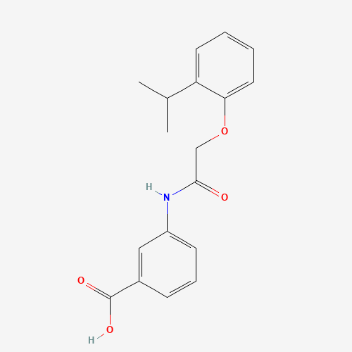 3-[[2-(2-propan-2-ylphenoxy)acetyl]amino]benzoic acid (CAS: 304890-52-6) - Related Chemical Product