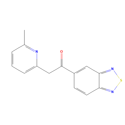 1-(2,1,3-benzothiadiazol-5-yl)-2-(6-methylpyridin-2-yl)ethanone (CAS: 364050-23-7) - Chemical Structure and Molecular Formula 