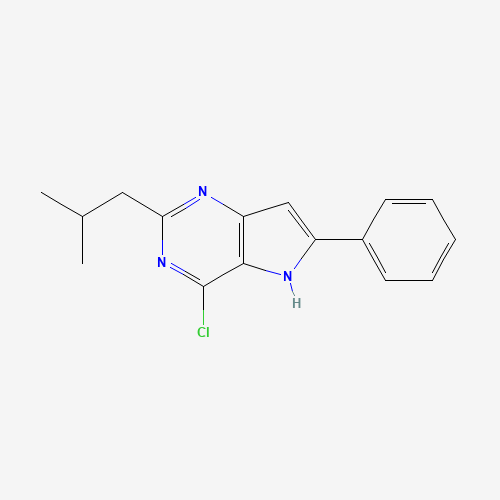 4-chloro-2-(2-methylpropyl)-6-phenyl-5H-pyrrolo[3,2-d]pyrimidine (CAS: 237435-79-9) - Related Chemical Product