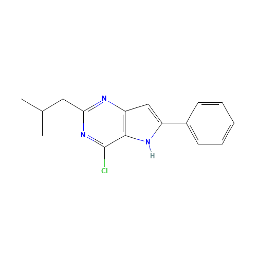4-chloro-2-(2-methylpropyl)-6-phenyl-5H-pyrrolo[3,2-d]pyrimidine (CAS: 237435-79-9) - Related Chemical Product