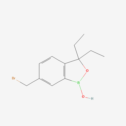 6-(bromomethyl)-3,3-diethyl-1-hydroxy-2,1-benzoxaborole (CAS: 1437052-05-5) - Related Chemical Product